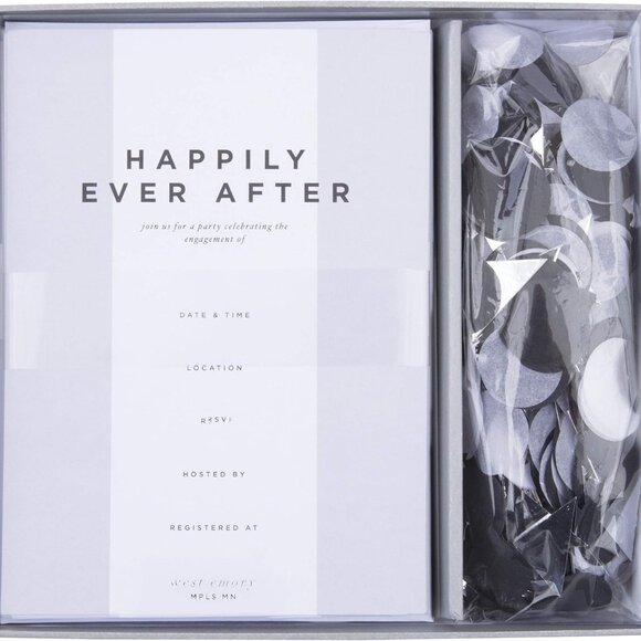 West Emory Collection Happily Ever After Engagement Party Invitation Kit - Picture 2 of 3
